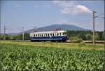 Der wunderschön restaurierte 4042.01 auf einer Sonderfahrt bei St.Lorenzen. (24.06.2017)