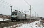 1116 038  Siemens  befrderte am 31.01.2010 den OEC 531 von Wien nach Lienz.