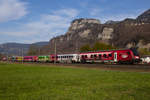 Der ÖFB Railjet bei Hohenems. 1.4.21