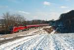 railjet 60 (Budapest - Mnchen) bei Unter Oberndorf am 27.11.2010.