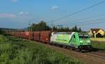 Die 185 389 dem LGAG 47924 (MS - Neuss Gbf ) am 24.06.2014 auf der Westbahn bei Leonding.
