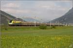 Cargoserv ES64U2-80 fhrt mit Stahlzug 93327 von Voest Alpine Linz nach Leoben Donawitz.