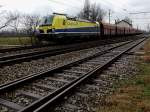 1193 890 von CargoServ zieht einen Fa*ls Zug bei Bruck/L in Richtung Ungarn; 160303