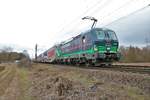 ELL/TX Logistik Siemens Vectron 193 266-4 mit KLV am 08.02.19 in Mainz Bischofsheim Netztrennstelle 