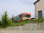 Graz. Einer der Letzten Dieseltriebwagen der Reihe VT 70 steht abgestellt in Graz. Die letzte Fahrt eines solchen Triebwagen fand am 11.09.2013 statt, als die neuen Stadler Gelenktriebwagen (BR 63) in Betrieb gingen. 