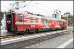 Der EM 160 erreicht am 24.Oktober 2023 den Bahnhof Wies Eibiswald . Hier ohne TFZ welches soeben auf dem Weg ans andere  Zugende  ist. 