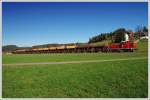 1500.3 der GKB mit einem Bahnschotterzug am 16.11.2008 im Oisnitzgraben zwischen den Haltestellen Oisnitz-St.Josef und Alling-Tobisegg aufgenommen.