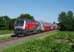 Die GKB 218 117 war am 21.06.2011 mit dem SREX 4382 von Wies nach Graz via Wenrdorf als SREX 4382 unterwegs, aufgenommen bei Bergla.