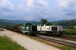 Im Netz der Graz Köflacher Eisenbahn halten sich Werbelokomotiven in Grenzen .