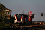 Am späten Sonntag Abend verlässt R8541 den Bahnhof Deutschlandsberg Richtung Wies Eibiswald. 7.08.2016