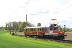 24.010 + ET 10.104 kurz vor dem Bhf Lambach in Oberösterreich am 28.04.19 auf der Rückfahrt 