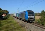 Die LTE 2016 903  Maria  war am 09. Oktober mit dem Containerzug 41442 von Kalsdorf Terminal nach Koper unterwegs, und wurde von mir kurz vor der Einfahrt in den Grenzbahnhof Spielfeld-Straß fotografiert.