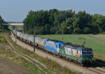 193 203 und 1216 920 waren am frühen Morgen des 25. August 2016 mit dem Kesselwagenzug 48141 in Richtung Gramatneusiedl unterwegs, und wurde von mir bei Wampersdorf fotografiert. 