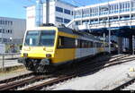 OeBB  ( ex mbs/SBB ) - Triebwagen RBDe 94 85 7 560 003-6 mit Steuerwagen Bt 50 85 80-35 003-3 im Bhf.