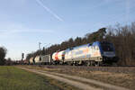 ÖBB 1116 159  Spardabank  mit gemischtem Anhang bei Eglharting, 06.02.2024