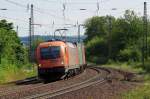 1216 902 RTS mit Containerzug am 15.08.2013 in Gtzenhof gen Fulda.