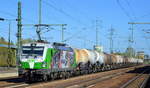 SETG - Salzburger Eisenbahn Transport Logistik GmbH mit der ELL Vectron  193 219  [NVR-Number: 91 80 6193 219-3 D-ELOC] und Kesselwagenzug am 05.10.18 Bf.