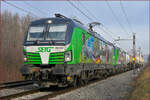 SETG 193 839+193 746 ziehen Kesselzug durch Maribor-Tabor Richtung Süden. /20.1.2022