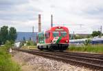 5047 402 der Steiermrkischen Landesbahnen fhrt am 03.06.2010 als R7719 von Wiener Neustadt Hbf nach Neckenmarkt-Horitschon.