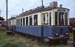 Im Jahre 1969 kaufte Stern & Hafferl die 1931 von Rastatt/Siemens gebauten ET 602 und 603 von der ein Jahr zuvor stillgelegten Kleinbahn Pforzheim-Ittersbach . Ursprünglich sollten sie auf 900 mm umgespurt und auf der Überlandstraßenbahn Ebelsberg-Sankt Florian eingesetzt werden. Durch die Stilllegung dieser Bahn am 01.01.1974 waren die Pläne obsolet und die beiden Triebwagen wurden später weiterverkauft. ET 602 war für das Stuttgarter Straßenbahnmuseum vorgesehen und wurde in Neckarsteinach hinterstellt, ET 603 gelangte ins Straßenbahnmuseum Hannover. Über den weiteren Verbleib der Fahrzeuge ist mir leider nichts bekannt, beide dürften verschrottet worden sein. Die Sammlung in Neckarsteinach wurde um 2000 aufgelöst und vom ET 602 habe ich nur ein Bild aus den späten 1980er Jahren gefunden, das ihn in einem ziemlich heruntergekommenen Zustand in Wehmingen zeigt. Im Juli 1973 waren sie in Vorchdorf-Eggenberg abgestellt.