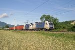 ES64U2 022+024 mit Containergag. bei Pottschach am 24.6.12