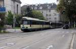 Wien Wiener Lokalbahnen Zug in Richtung Wien, Oper (GTw 114) Flurschützstraße / Gaudenzdorfer Gürtel am 12.