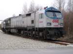 Am 12.April 2010 brachte der OHE-Tiger 330091 leere Holzwagen nach ...