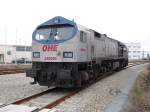 OHE Osthannoversche Eisenbahnen AG Erst am n�chsten Tag ging es wieder zur�ck f�r den OHE-Tiger 330091,solange stand dieser am 12.April 2010 in Mukran.