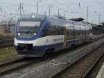 ostseelandverkehr-gmbh-ola OLA-Triebwagen 0009 verlie� am 05.Dezember 2009 den Rostocker Hbf nach G�strow.