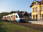 Am Haltepunkt von L�tzow an der Strecke von Schwerin HBF ...