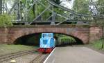 399 612-1 der Parkeisenbahn Halle am 01.05.2010 bei der Einfahrt ...