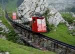 PB Pilatus Bahn G�tertriebwagen 31 (Typ Ohe 1/2) der Pilatusbahn zwischen Pilatus Kulm und �msingen (22.07.2010)