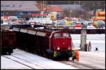 PBSV 06 bei Rangierarbeiten im S�dhafen von Stralsund. am 05.03.10 ...