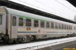 Personenwagen Reisezugwagen Bar/2-kl. der PKP-Intercity (Reko auf Basis XB G�rlitz), BRmnouz 61 51 85-71 002-2, Poznań Gł�wny, 11.02.2010 