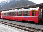 personenwagen RhB - Personenwagen 1 Kl. Api 1301 im Bahnhof Chur am 01.01.2010