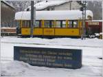 personenwagen C 114 der Berninabahn in Samedan. (12.01.2010)