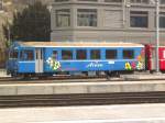 personenwagen RhB Arosa-Express Steuerwagen ... im Abstellareal in Chur. 25.02.2010  