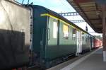 SBB Leichtstahl-Wagen AB4� von 1954 des Eisenbahnclub Schaan-Vaduz Liechtenstein, bei ...