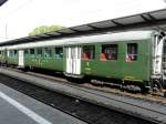 Personenwagen SBB - Personenwagen 2 Kl. B 50 85 5905 560-3 am Depotfest im Bahnhofsareal in Olten am 08.05.2010