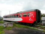 Personenwagen WR CT 452 CARROZZA RISTORANTE BAR (ex SOB Gipfeli Express)abgestellt in Brugg am 20.06.2010