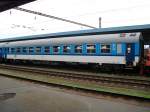 Personenwagen Ein neu Lackierter 2. Klasse Waggon der CD, aufgenommen am 14.06.10 in Cheb.