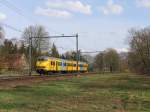 plan-v Plan V 953 mit Regionalzug 8050 Emmen-Zwolle bei Herfte am 2-4-2010.