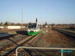 plauen Eine VT 43 von Hof nach Falkenstein bei der Einfahrt in Plauen (Vogt)Ob Bf Gleis 5 in den ersten Sonnenstrahlen.