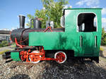 Die Dampflokomotive T49/Rys im Eisenbahnmuseum Warschau (August 2011)