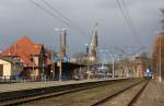 7.4.2013 Bahnhof Swinemnde / Swinoujscie - Warzow