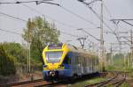 EN75 002 als Halbstndliche Regionalbahn aus Sosnowiec nach Tychy-Lodowisko bei der Ausfahrt aus Katowice-Ligota (30.04.2014)
