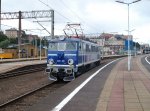 EU07-180 unterwegs,am 07.August 2010,ihren Zug in Szczecin Glowny zu bernehmen.