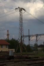 Mast einer Speiseleitung in Jelenia Gora. 20.05.2016 18:09 Uhr