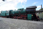 Die Dampflokomotive Ol49 im Eisenbahnmuseum Warschau (August 2011)