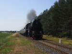 Ol49-69 mit Sonderzug aus Miedzychod nach Wolsztyn bei Miedzyrzecz, 05.07.2015